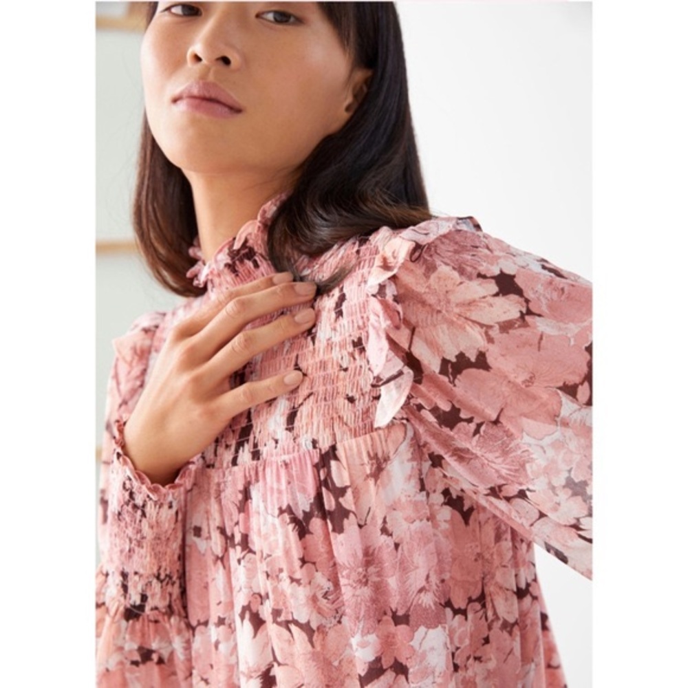 & Other Stories NWT Chiffon Floral Maxi Dress Size 4